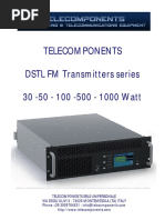 Manual Service 1 KW FM Transmitter Telecomponents