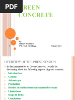 Download Green concrete presentation by Abhinav Srivastava SN49307556 doc pdf