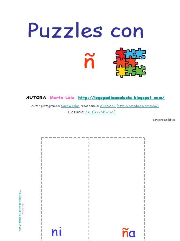 Desarrollo de la conciencia silábica y fonológica a través de puzzles ...