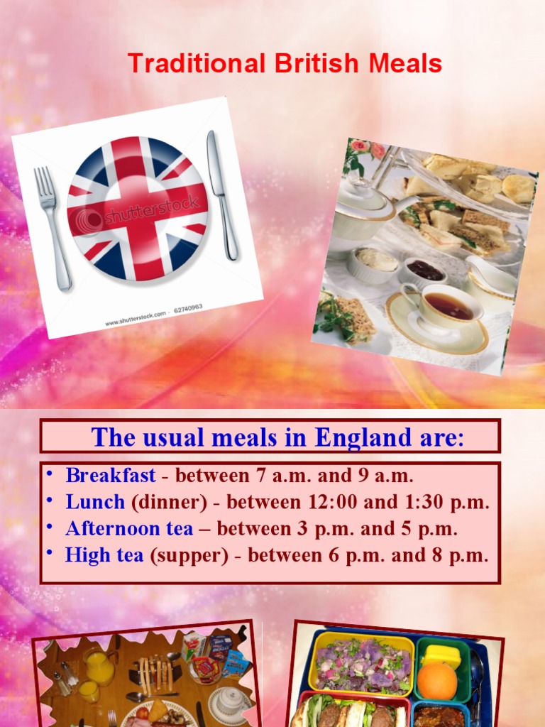 Traditional British Meal Customs | PDF | Cooking, Food & Wine