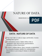 NATURE OF DATA FINAL Ber