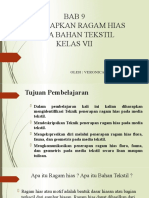 Ragam hias Bahan Tekstil kelas vii