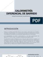 UNIDAD 1.3 CALORIMETRIA DIFERENCIAL DE BARRIDO