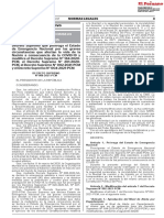 Decreto Supremo Que Prorroga El Estado de Emergencia Naciona Decreto Supremo n 008 2021 Pcm 1923103 1