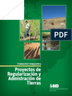 Proyectos de Regularización y Administración de Tierras Evaluación Comparativa