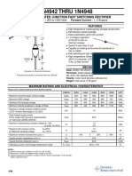 1N4942 THRU 1N4948: Glass Passivated Junction Fast Switching Rectifier