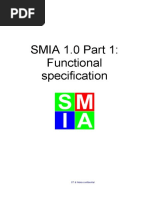 SMIA Functional Specification 1.0