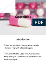 Macrolides: Erythromycin, Clarithromycin, Azithromycin (38
