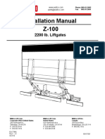 Z-100 Installation Manual: 2200 Lb. Liftgates