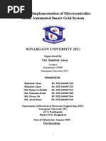 Design & Implementation of Microcontroller Based Automated Smart Grid System