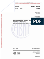 NBR 6136-16 - Blocos Vazados de Concreto Simples para Alvenaria - Requisitos