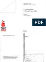 Sartori Giovanni Y Morlino Leonardo La Comparacion en Las Ciencias Sociales