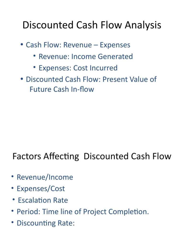 Discounted Cash Flow Analysis Guide | PDF
