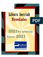 2021 Urtarrileko liburu berriak -- Novedades de enero del 2021
