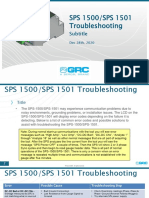 SPS-1500 SPS-1501 Troubleshooting