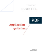 DocArtes PHD Application Guideline