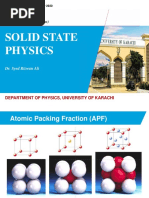 APF Calculation for Crystal Structures | PDF