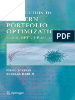 (Book) Bern Scherer & R. Douglas Martin - 2005 - Introduction to Modern Portfolio Optimization Wi