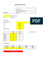 Isolated Footing Design (ACI-318)