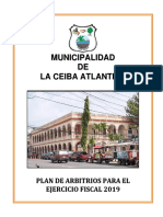 Plan de Arbitrios de La Ceiba 2019 Con Los Anexos ...Completo