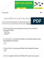 Test QCM Sur Le Bus de Terrain Profibus