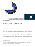 Education Committee Report 2020