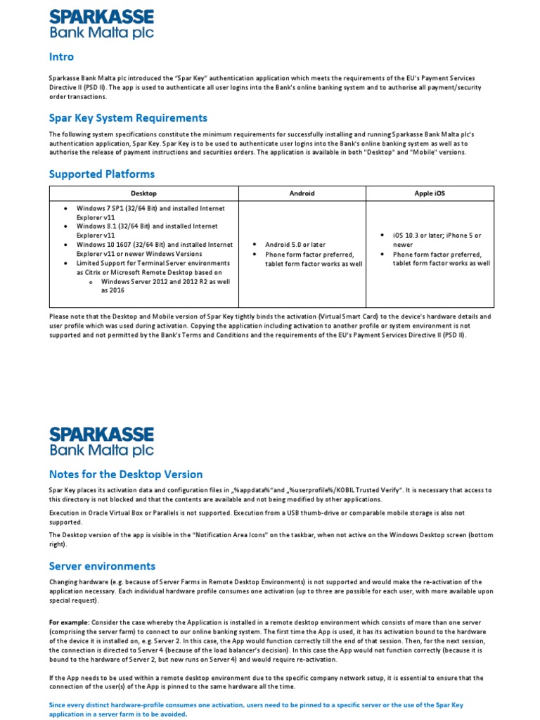 Spar Key App System Requirements Guide | PDF | Remote Desktop Services ...