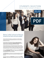 Students Selection: Reina Sofía School of Music