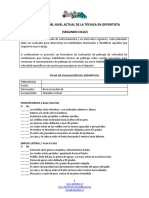 Evaluación Del Nivel Actual de La Técnica en Deportista Del Segundo Ciclo