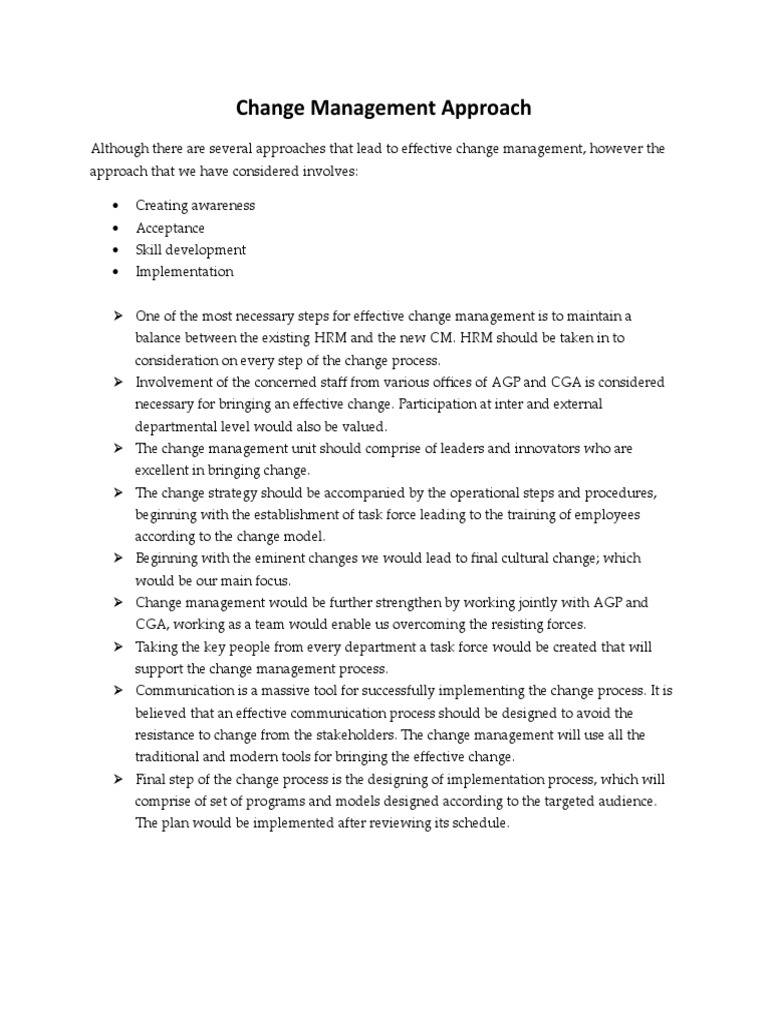 Effective Change Management Strategies | PDF | Business