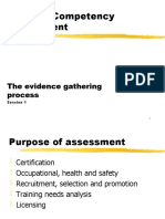 Conduct Competency Assessment: The Evidence Gathering Process