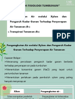 Xylem Transport