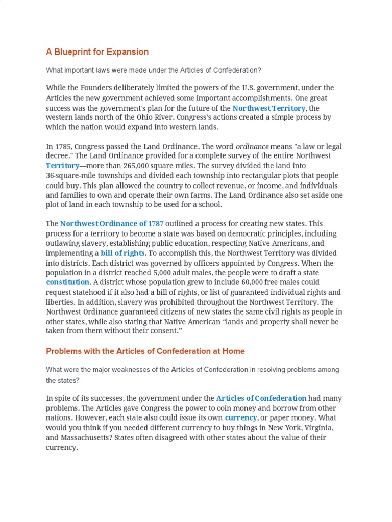 Articles of Confederation Overview | PDF | British Empire | U.S. State