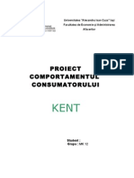 Proiect Comportamentul Consumatorului Tigari Kent Nota 10