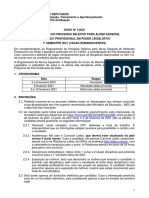 Regulamento Processo Seletivo Aluno Especial - Vagas Remanescentes - 2021MEST1