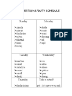 Jadual Bertugas