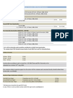 Academic Schedule