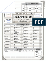 Character Sheet - 1920s - Basic Autocalc - Call of Cthulhu 7th Ed