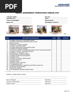 7.10 Sf-006 (Heavy Equipment Inspection Check List)