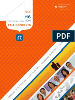Fall Concerts: Concert Season