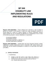 BP 344 Accessibility Law Implementing Rules and Regulations