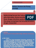 Definisi Peranan Ruang Lingkup Epidemiologi