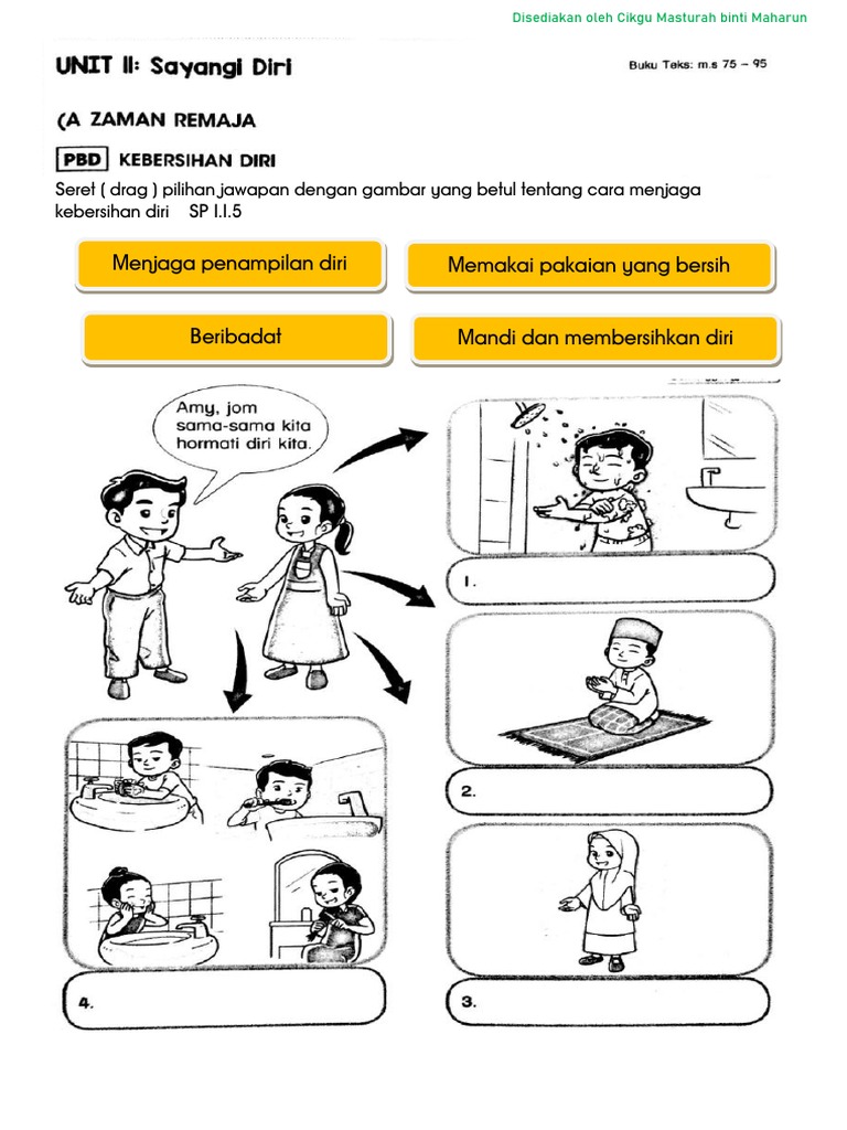 Latihan Menjaga Kebersihan Diri Pdf