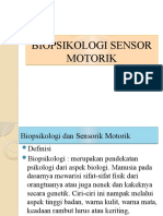 Biopsikologi Sensor Motorik D3 2019-1