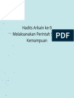 Hadits Arbain Ke-9 Melaksanakan Perintah Sesuai Kemampuan