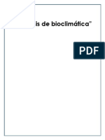 Análisis de Bioclimática