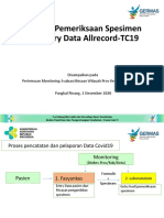 Evaluasi Pemeriksaan Spesimen Dan Entry Data