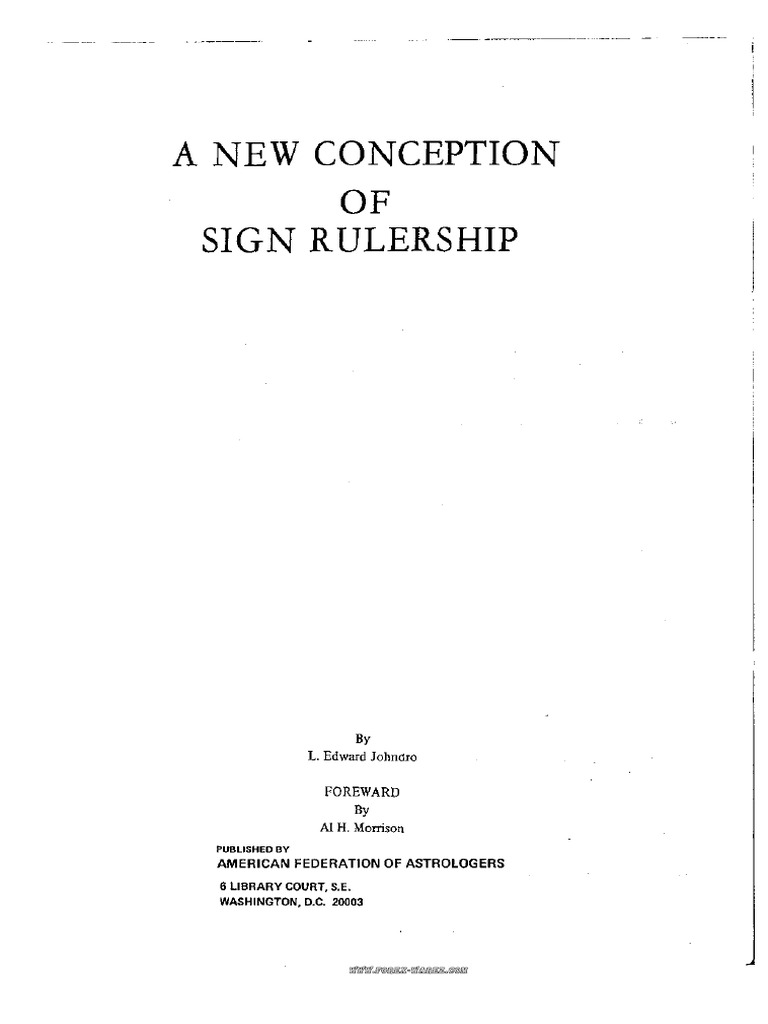 L.edward Johndro A New Conception of Sign Rulership PDF