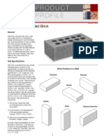 Extruded Brick Product Profile1.19 0