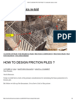 HOW TO DESIGN FRICTION PILES - Construction Basics Re-Told